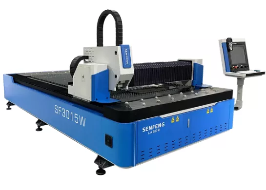 Senfeng SF3015W – лазерный станок резки металла открытого типа c системой управления Weihong. Рабочее поле 3000х1500 мм. Мощность от 1,5 до 4 кВт.