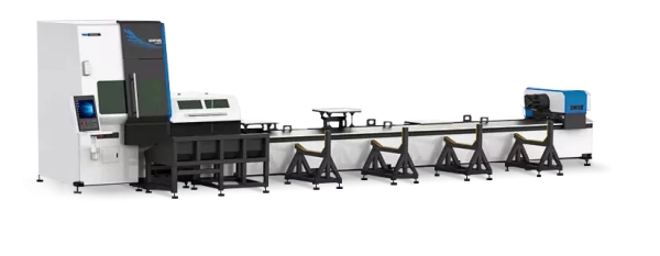 Senfeng SF6024NT – станок для лазерной резки трубы с тремя патронами. Длина трубы до 6 метров с диаметром до 240 мм. Мощность от 3 до 12 кВт