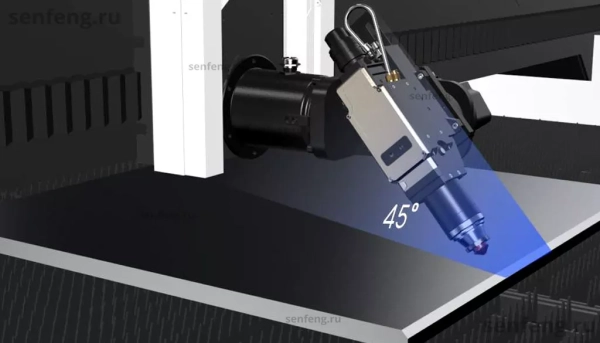 Senfeng SF12030TX - широкоформатный станок для лазерной резки листового металла. Возможность резки со скосом под углом 45°. Рабочее поле 12000х3000. Мощность от 6 до 100 кВт.