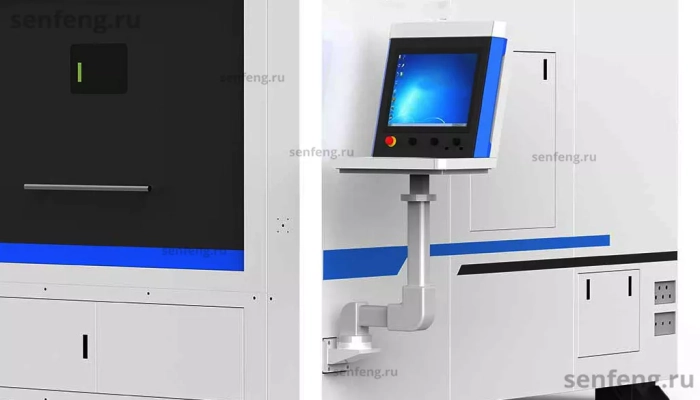 Senfeng SF1313G - станок для лазерной резки металла с уменьшенным рабочим полем 1300х1300. Мощность от 1,5 до 4 кВт