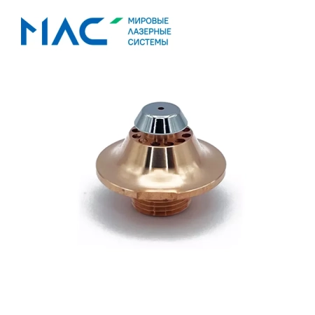 Сопло OEM Amada D25B одинарное хромированное, выходной диаметр 1 мм