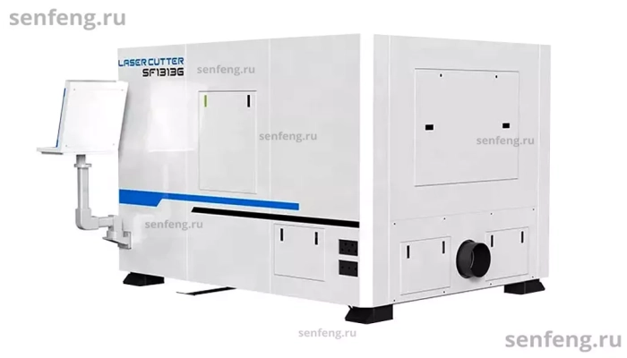 Senfeng SF1313G - станок для лазерной резки металла с уменьшенным рабочим полем 1300х1300. Мощность от 1,5 до 4 кВт