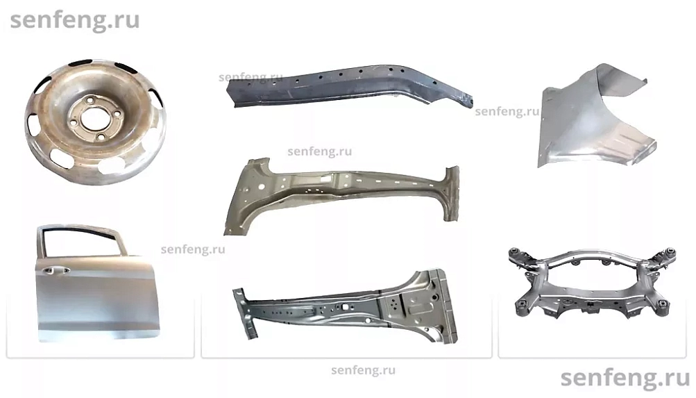 Senfeng SF3015TD - пятиосевой станок для лазерной резки объемных деталей сложной формы. С 180-градусной двухпозиционной вращающейся платформой. Рабочее поле 3000х1500 мм. Мощность от 1,5 до 4 кВт