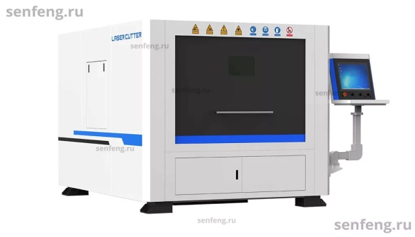 Senfeng SF1313G - станок для лазерной резки металла с уменьшенным рабочим полем 1300х1300. Мощность от 1,5 до 4 кВт