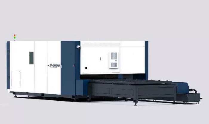 Senfeng SF6020HMС – комбинированный станок лазерной резки металла и трубы с защитой кабинетного типа и системой сменных столов. Рабочее поле 6000х2000. Длина трубы до 6 метров с диаметром до 220 мм. Мощность от 1,5 до 6 кВт.