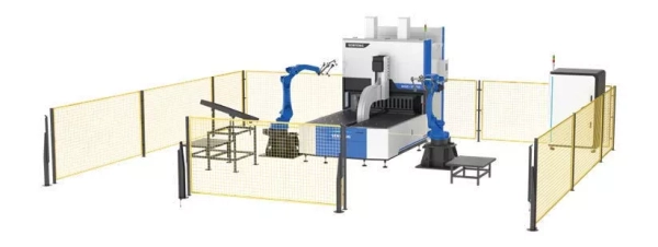 Роботизированная панелегибочная установка Senfeng BDC2500. Макс. размер заготовки  2500 х 1250 мм