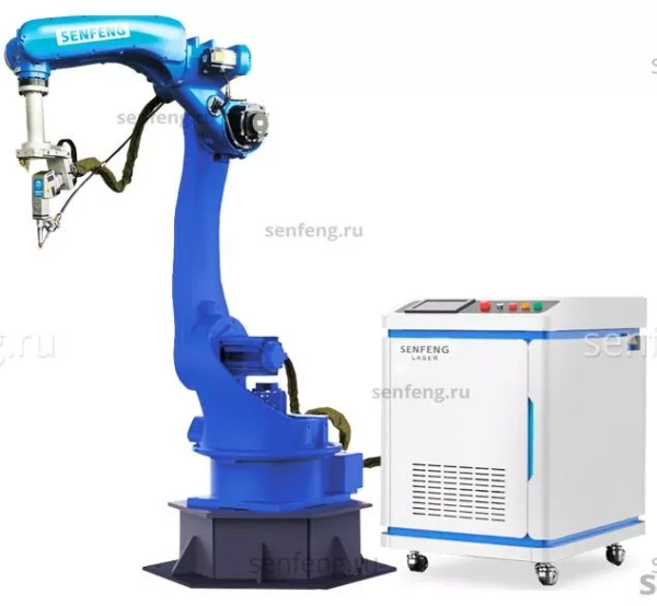 Senfeng SF2000HWR - робот манипулятор для роботизированной волоконной сварки. Мощность 2 кВт.