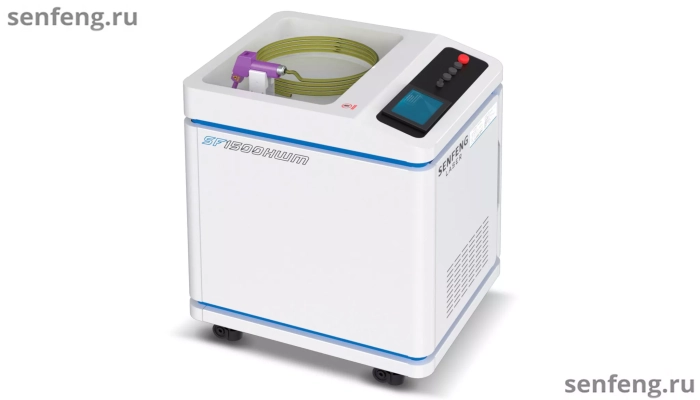 Senfeng SF1500HWM - оптоволоконный аппарат лазерной сварки металла с автоматической подачей проволоки. Мощность 1,5 кВт.